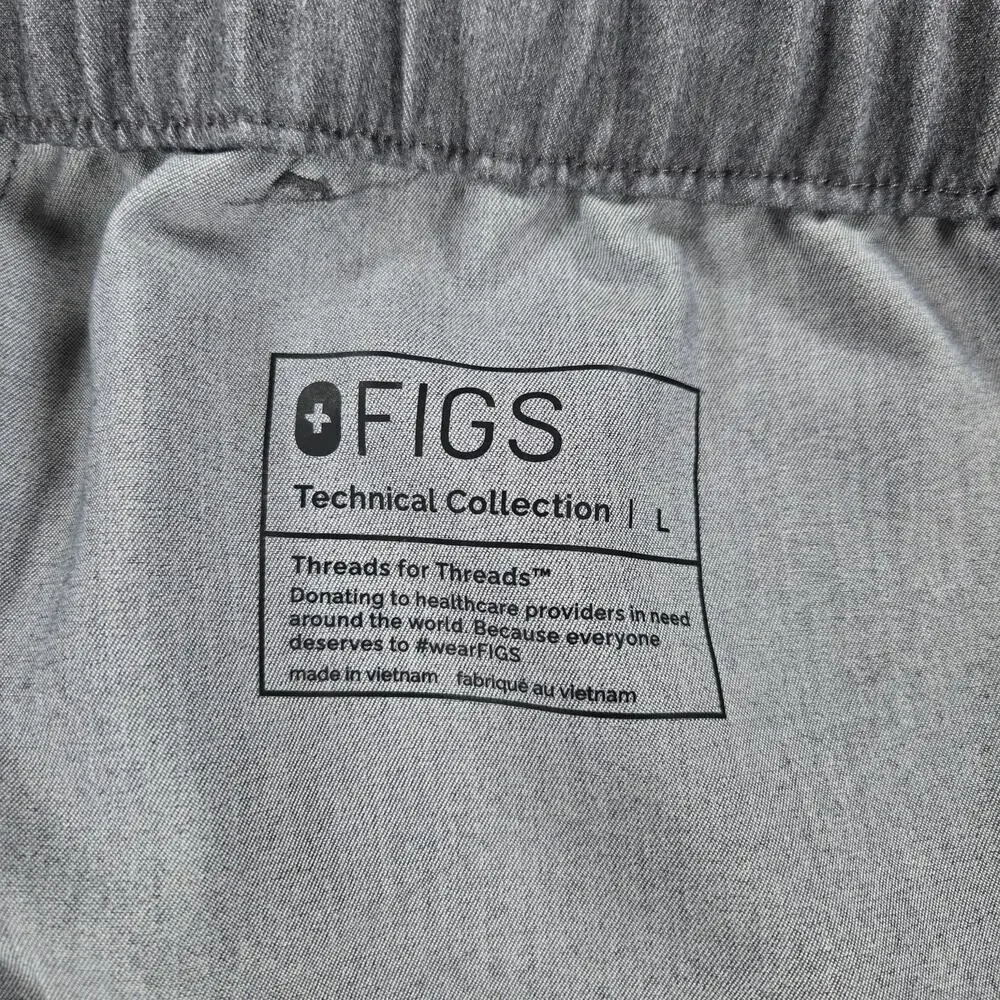 Figs Medical Healthcare Tansen Jogger Scrub Graphite Grey Pants Men's Size Large
